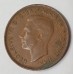 AUSTRALIA 1944 . ONE 1 PENNY . ERROR . PLANCHET FLAW 